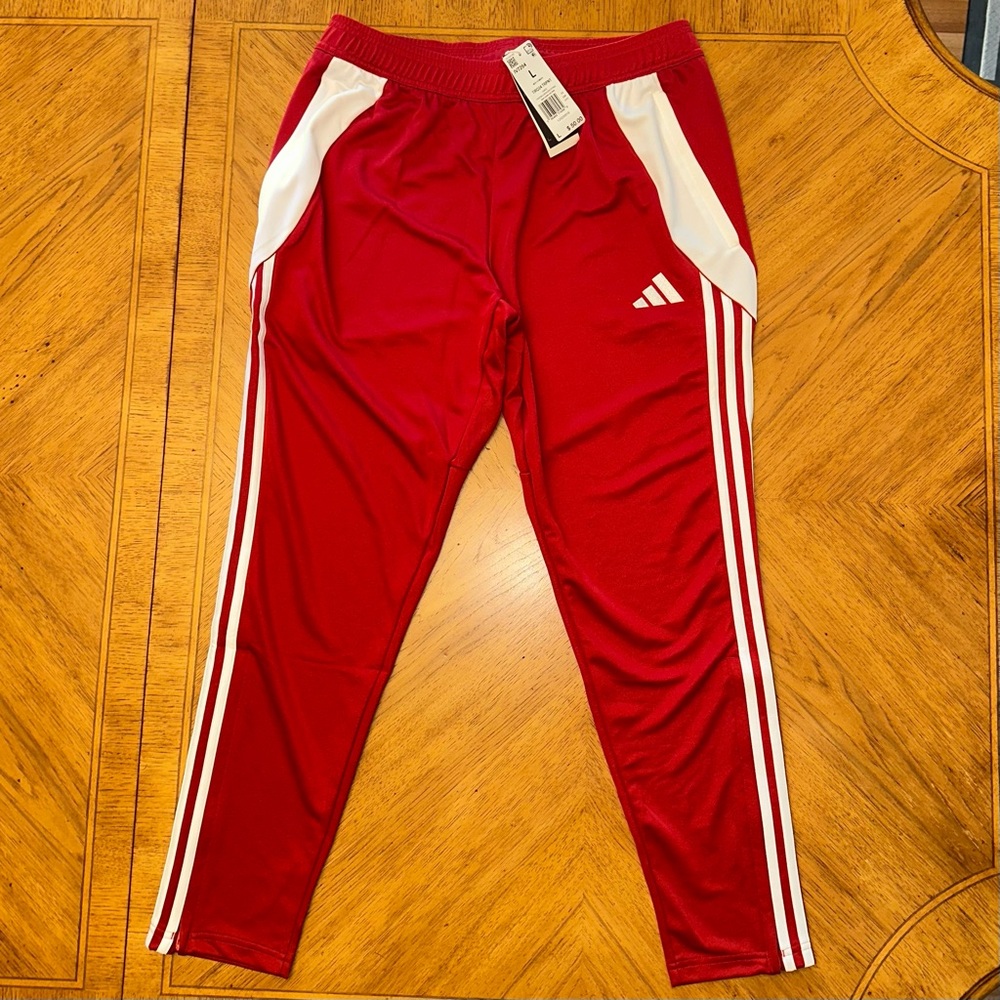 Adidas Men's Tiro 24 Track Pants Futbol Soccer Team Power Red White Size Large